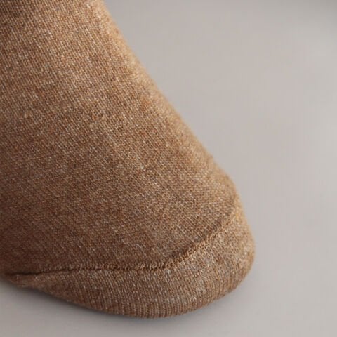 Kahverengi Ayı Desenli Patik Kadın Çorabı