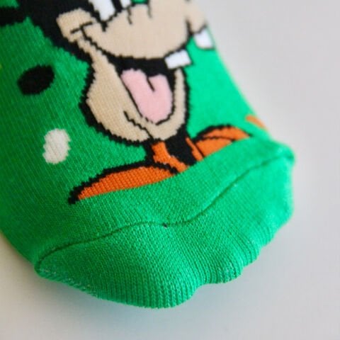 Mickey Mouse Karakterli Unisex Yeşil Kısa Çorap