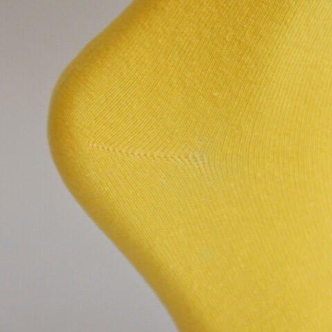 Unisex No Bad Vibes Uzun Sarı Renkli Kolej Tenis Çorap