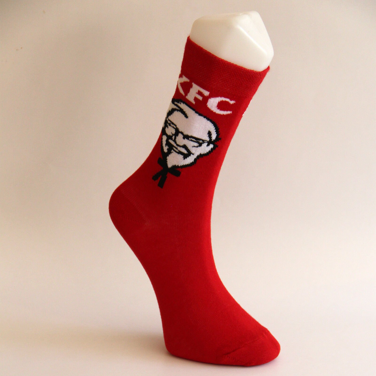 KFC Logolu Unisex Kırmızı Uzun Çorap