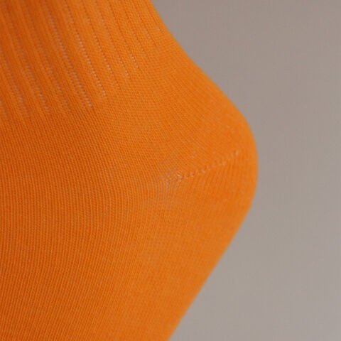 Gülen Yüz Temalı Unisex Turuncu Uzun Çorap