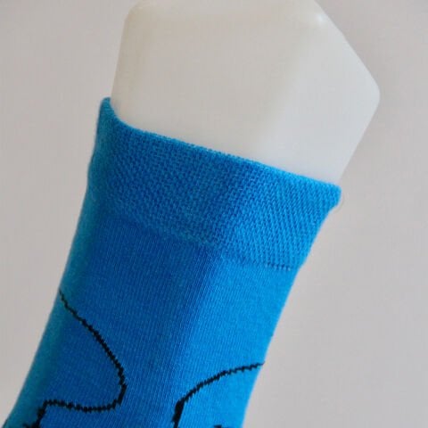 Squidward Karakter Desenli Unisex Uzun Kolej Çorap