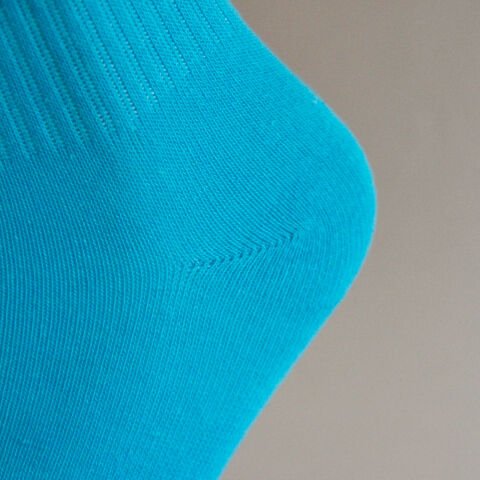 Gülen Yüz Temalı Unisex Turkuaz Renkli Uzun Çorap