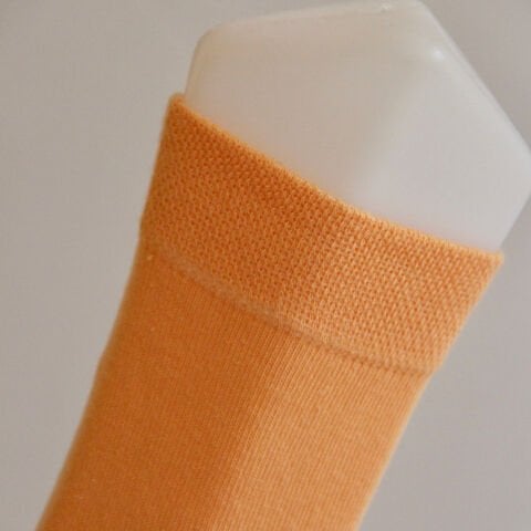 Hamile Kadın Tasarım Desenli Turuncu Unisex Soket Çorap