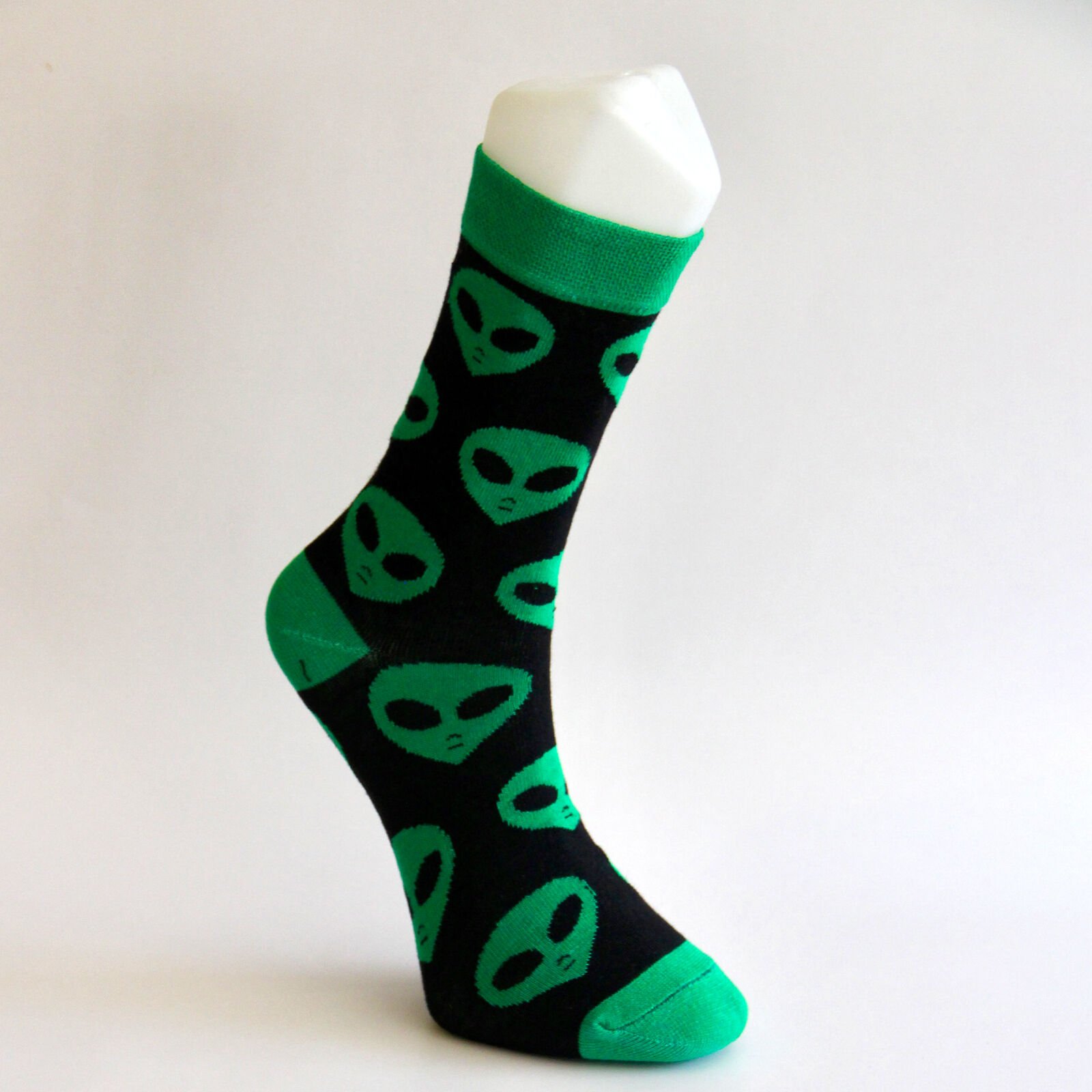 Unisex Yetişkin Uzaylı İşlemeli Soket Çorap