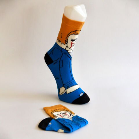 Chucky Desenli Unisex Soket Çorap