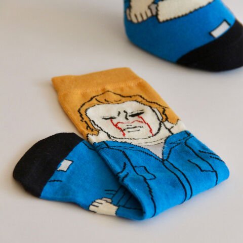 Chucky Desenli Unisex Soket Çorap