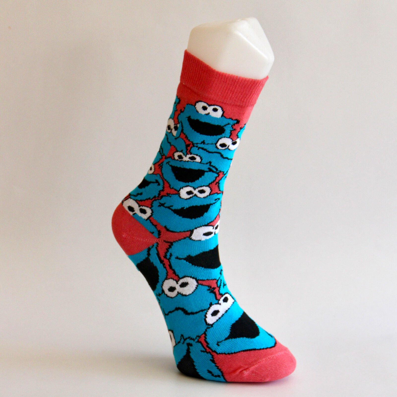 Cookie Monster Desenli Unisex Soket Çorap