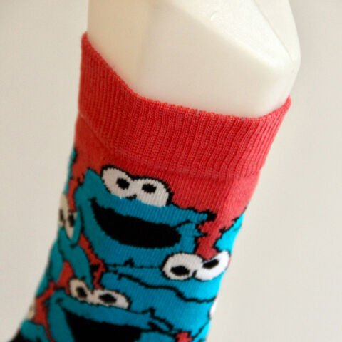Cookie Monster Desenli Unisex Soket Çorap