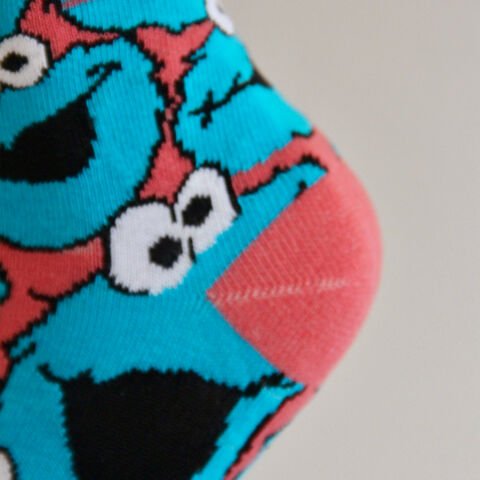 Cookie Monster Desenli Unisex Soket Çorap