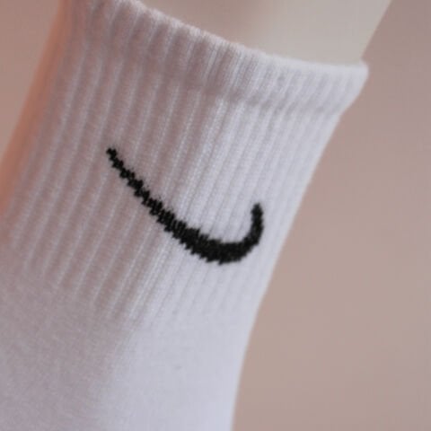 Erkek Bilek Üstü Çorap 3\'lü Paket - Beyaz