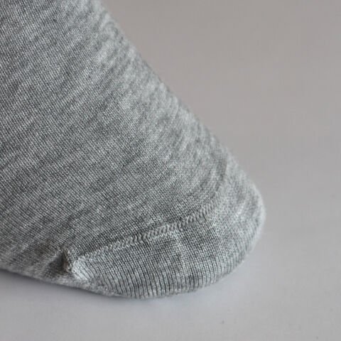 Erkek Bambu Dikişsiz Patik Çorap - Gri