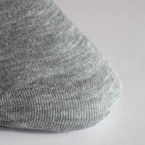 Kaymaz Silikonlu Bant Bambu Dikişsiz Erkek Babet Çorap - Gri