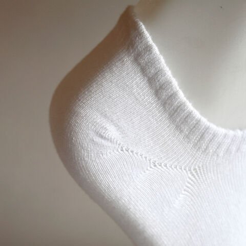 Bambu Dikişsiz Erkek Kısa Patik Çorap - Beyaz