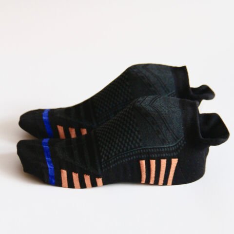 Pamuklu Dikişsiz Çizgili Erkek Patik Çorap 3'lü Paket – Beyaz, Siyah, Gri