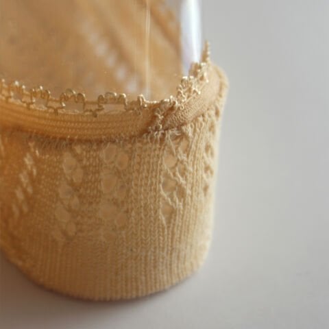 Ten Rengi Kadın Dantel İşlemeli Babet Çorap