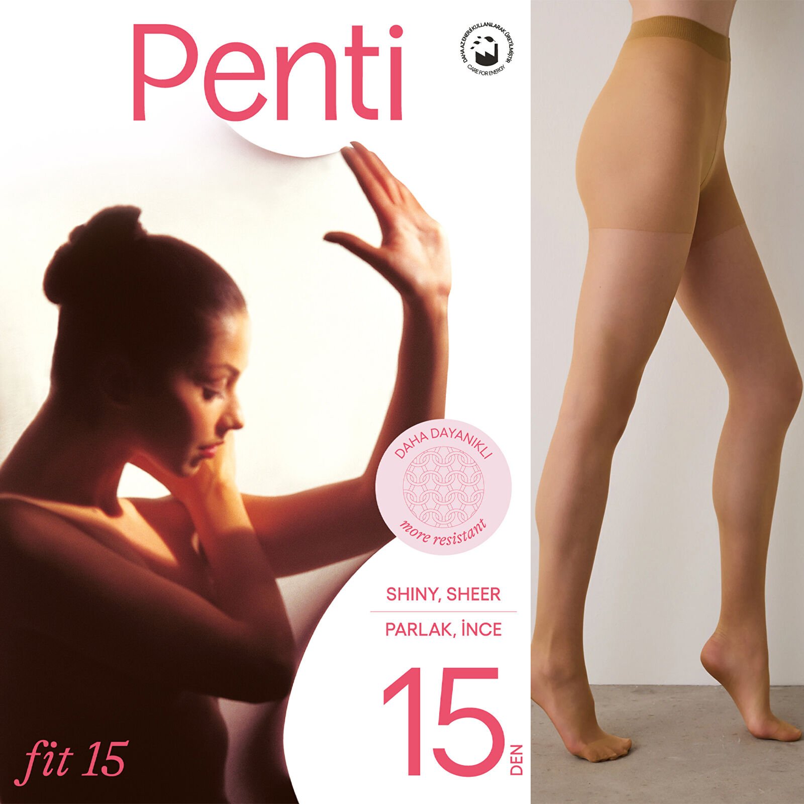 Penti Fit 15 Ten Rengi Külotlu Çorap