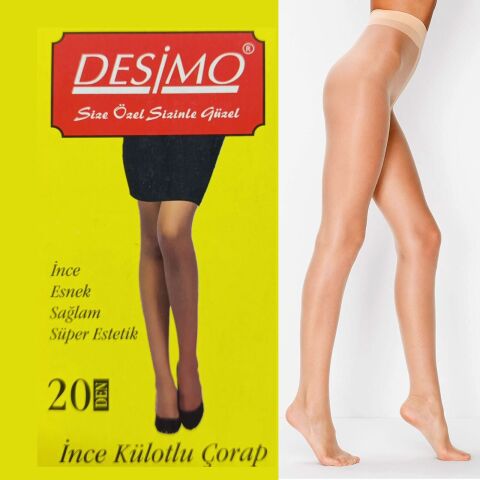 Desimo 20 Den Ten Rengi Külotlu Çorap Beden 3