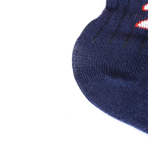 Erkek Çocuk Dikişsiz Pamuklu Patik Çorap Lacivert Renkli