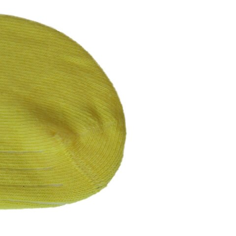 Erkek Çocuk Dikişsiz Pamuklu Patik Çorap Sarı Renkli