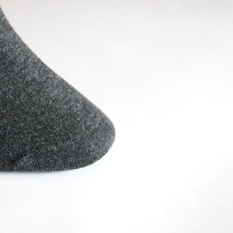 Dikişsiz Turuncu Çizgili Kadın Patik Çorap – Füme Renkli