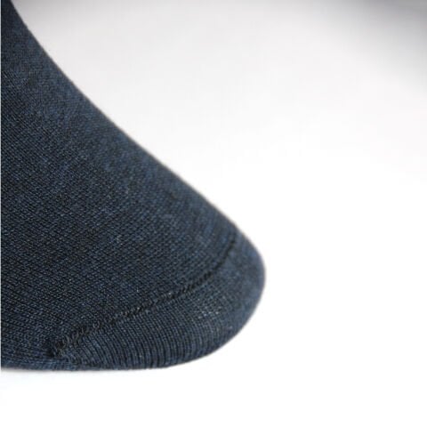 Dikişsiz Pembe Çizgili Kadın Patik Çorap – Lacivert Renkli