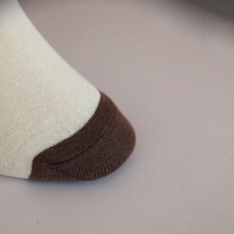 UWDYT Desenli Kadın Çorap – Krem Renkli