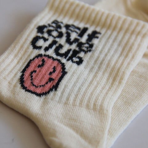 Self Love Club Yazılı Kadın Çorap – Krem