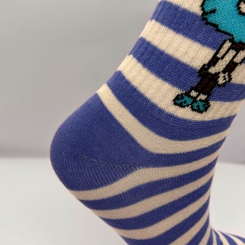 Gumball Desenli Kolej Çorap - Mavi