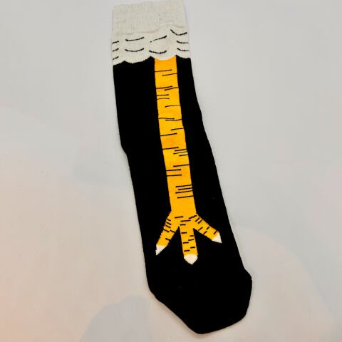 Tavuk Ayak Desenli Çorap