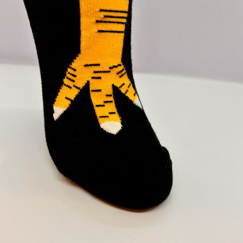 Tavuk Ayak Desenli Çorap