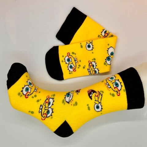 Süngerbob Desenli Unisex Çorap