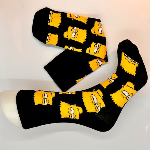 Bart Simpson Desenli Unisex Çorap