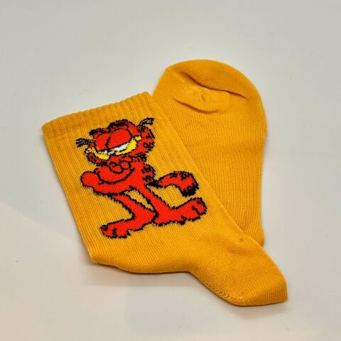 Garfield Karakterli Çorap – Sarı