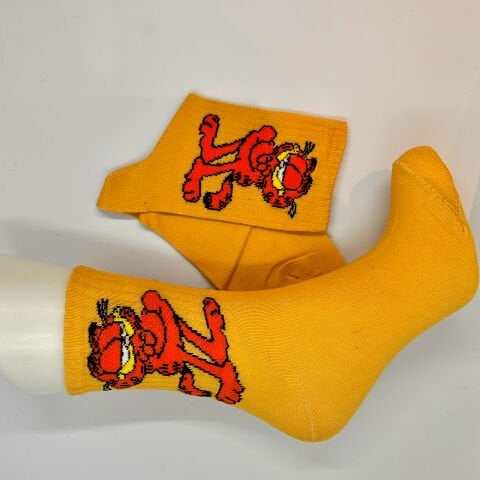 Garfield Karakterli Çorap – Sarı