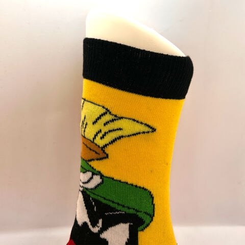 Marslı Marvin Karakterli Çorap – Sarı