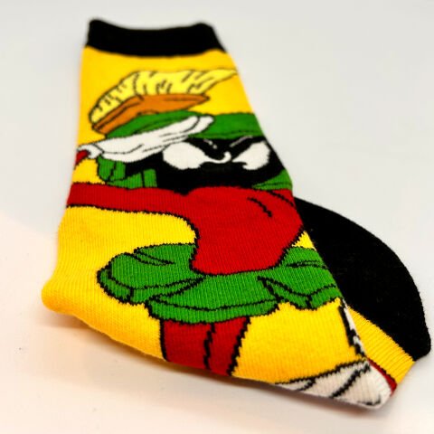 Marslı Marvin Karakterli Çorap – Sarı