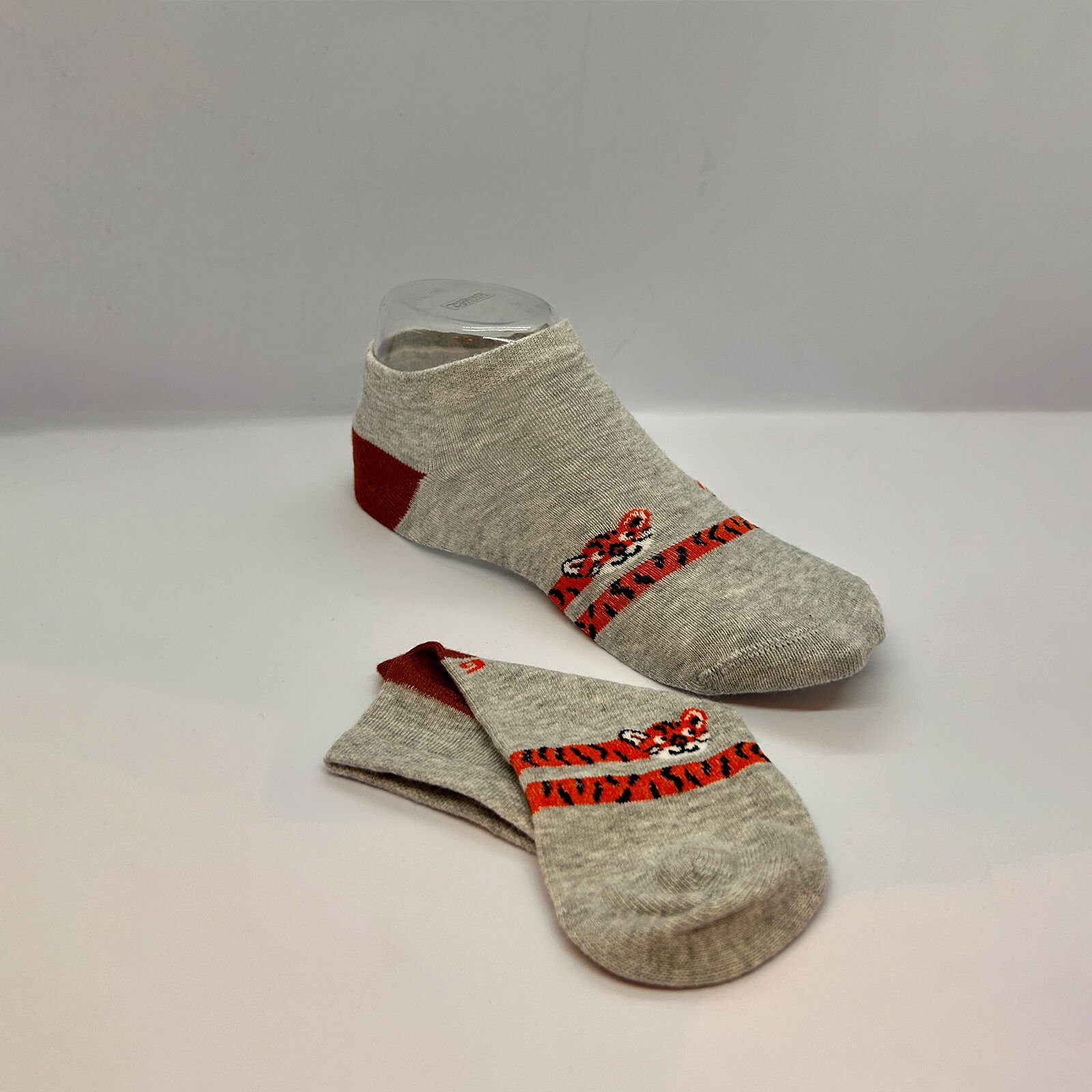 Desenli Çocuk One Size Dikişsiz Paket Çorap – Gri