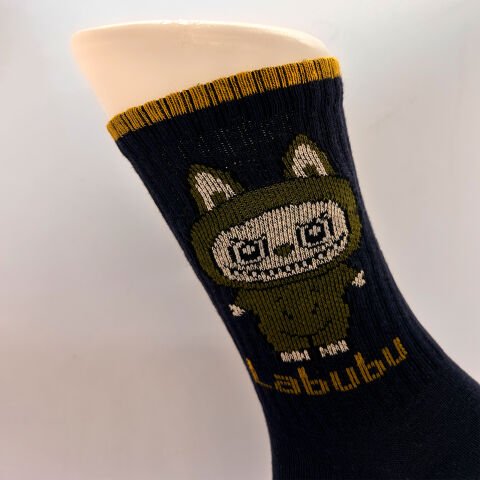 Labubu Karakterli Erkek Çocuk Çorabı – Lacivert