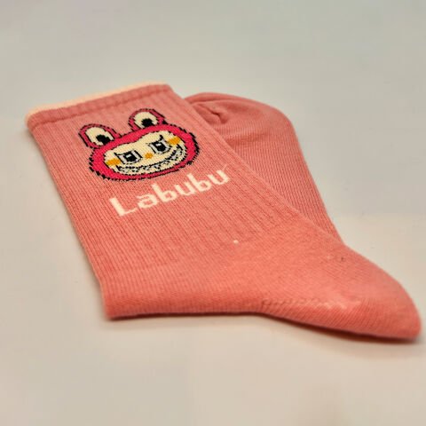 Karakterli Kız Çocuk Çorabı – Koyu Pembe