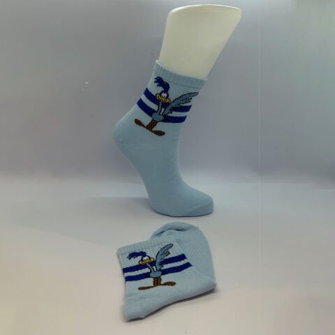 Çizgi Film Karakterli Unisex Çocuk Çorabı 3’lü Takım