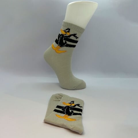 Çizgi Film Karakterli Unisex Çocuk Çorabı 3’lü Takımım