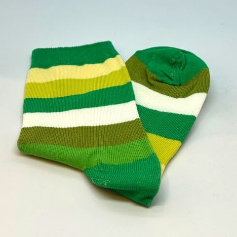 Desenli Dikişsiz Kadın Soket Çorap – Yeşil