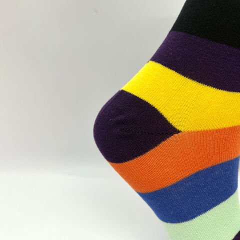 Desenli Dikişsiz Kadın Soket Çorap – Renkli