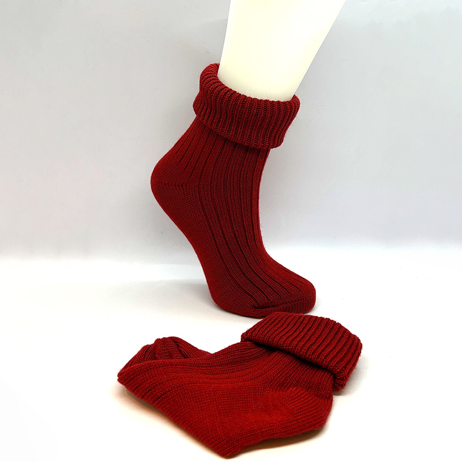 Lambswool Kadın Çorap – Kiremit