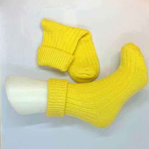 Lambswool Kadın Çorap – Sarı