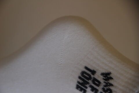 Erkek Bilek Desenli Patik Çorap – Beyaz