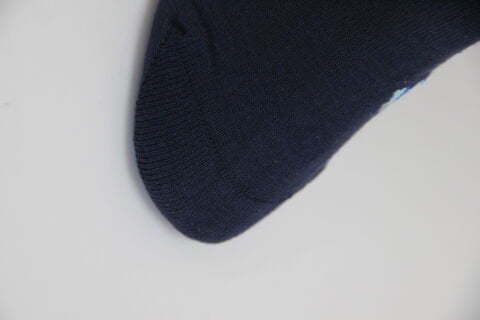 Erkek Ter Emici Dikişsiz Desenli Patik Çorap – Lacivert