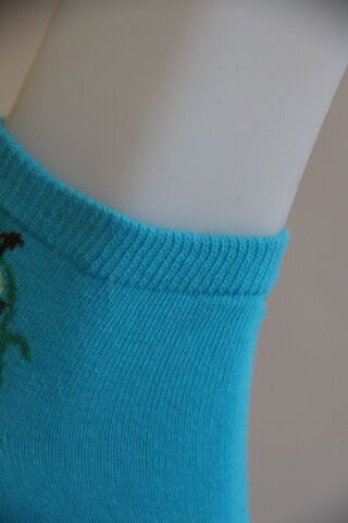 Erkek Ter Emici Dikişsiz Avokado Desenli Patik Çorap – Mavi