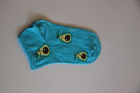 Erkek Ter Emici Dikişsiz Avokado Desenli Patik Çorap – Mavi